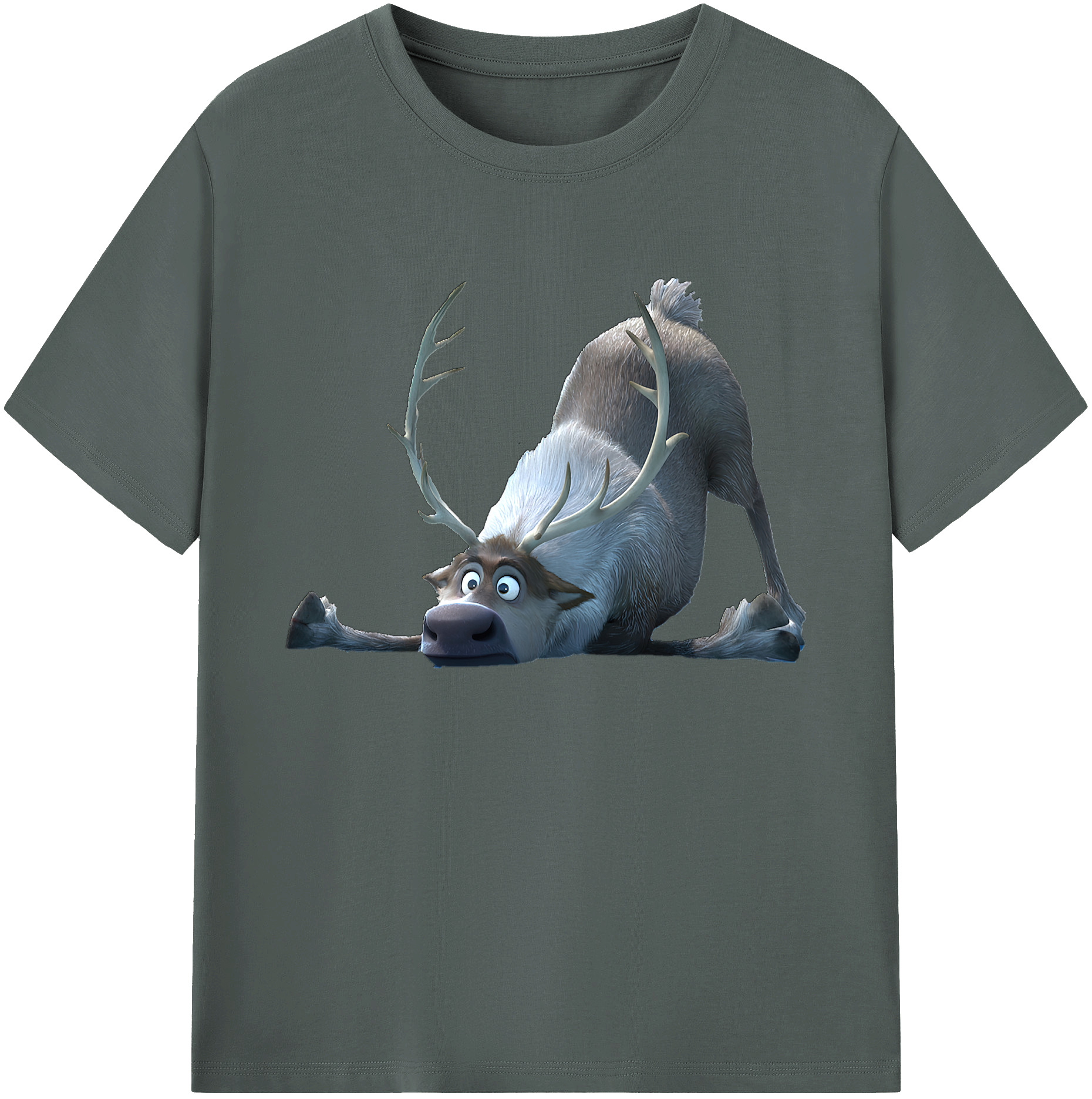 （画像用） アナと雪の女王 アンナ エルサ Frozen Anna Elsa 綿100％ メンズ半袖Tシャツ｜肌触りやわらか＆通気性